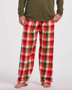 Boxercraft Men's Harley Burnt Orange Kingston Plaid Flannel